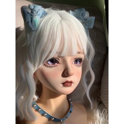 (WDollA)High Quality Handmade Cheap Female/Girl Resin Half Head Special Makeup Cosplay Japanese Animego BJD Kigurumi Doll Mask
